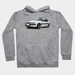 Citroen Saxo Illustration - White Hoodie